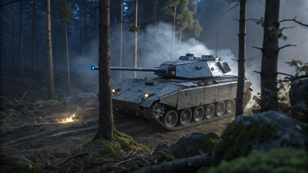 A General Dynamics criou um tanque de 60 toneladas que anda em silêncio absoluto e usa inteligência artificial para decidir os alvos sozinho
