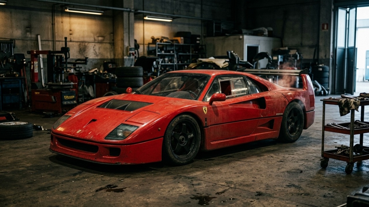 Construída com carroceria de Kevlar e fibra de carbono em 1987, a lendária máquina de 478 cavalos foi o último veículo assinado por Enzo Ferrari