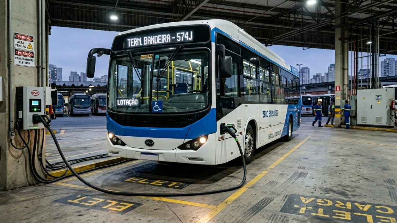 O ônibus elétrico de 12 metros que pode rodar até 250 km por carga e muda a rotina das garagens urbanas