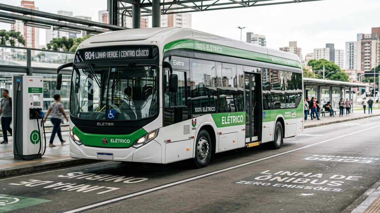 O ônibus elétrico nacional de 12 metros que leva mais de 70 passageiros e coloca bateria brasileira na disputa das grandes cidades