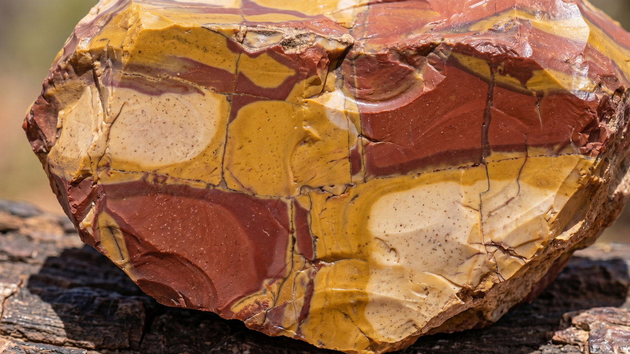 Esqueça o jaspe comum, pois este mineral formado por fósseis de micro-organismos de 100 milhões de anos exibe tons de vermelho e amarelo