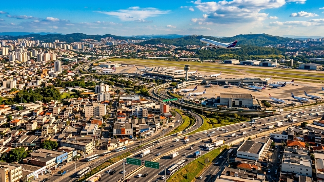 Fundada em 1560 e dona do maior aeroporto do Brasil: a segunda maior cidade de São Paulo que poucos sabem que existe além do desembarque
