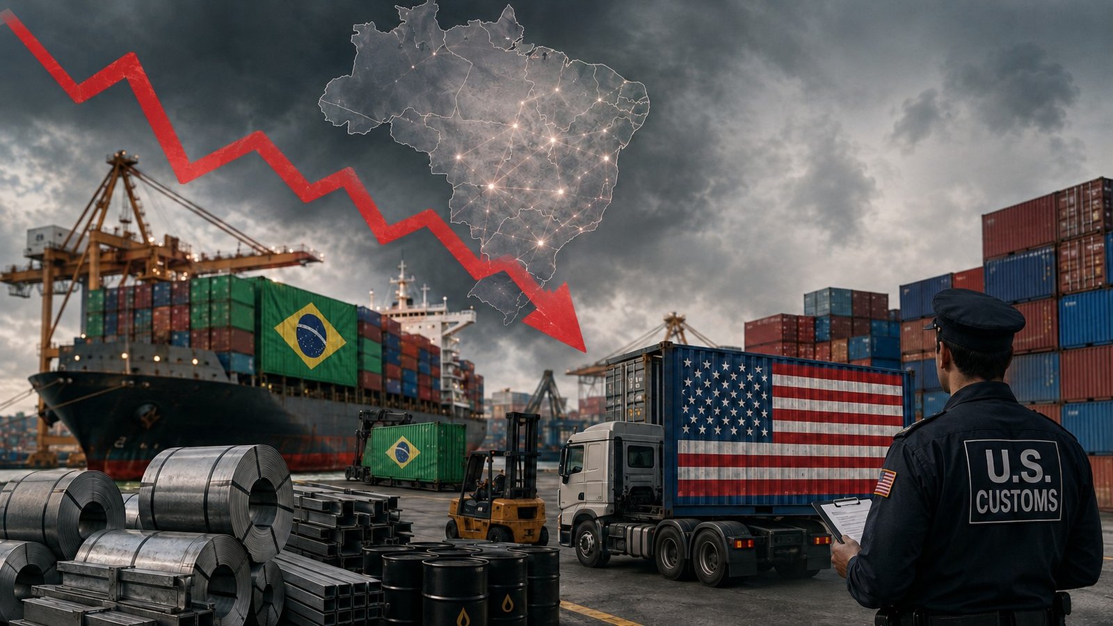Tarifa adicional de 25% dos EUA pode ampliar perdas nas exportações brasileiras, avalia CNI
