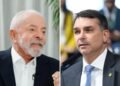 Lula e Flavio em montagem no primeiro plano.